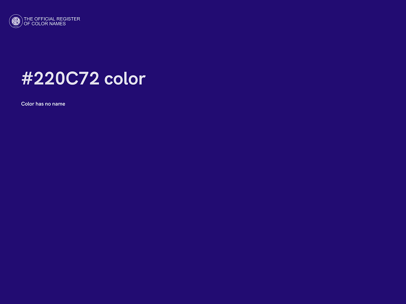 #220C72 color image