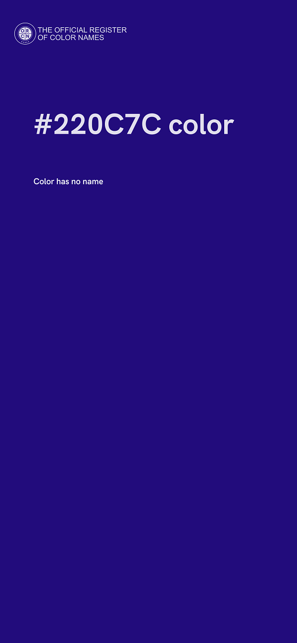 #220C7C color image
