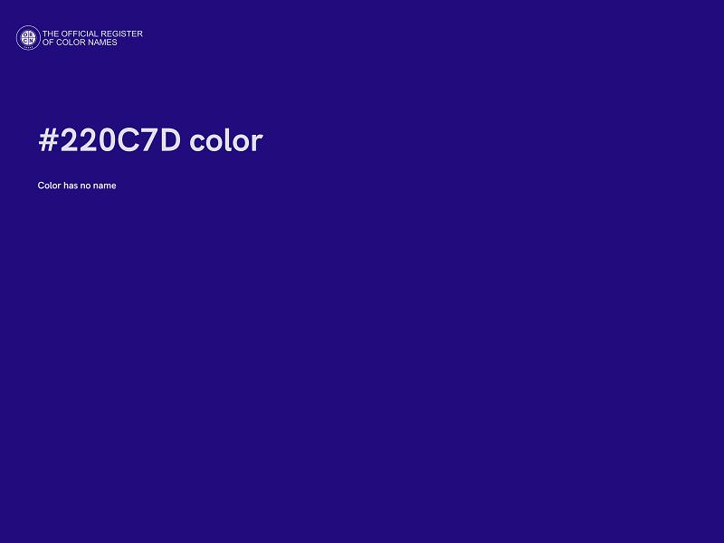 #220C7D color image