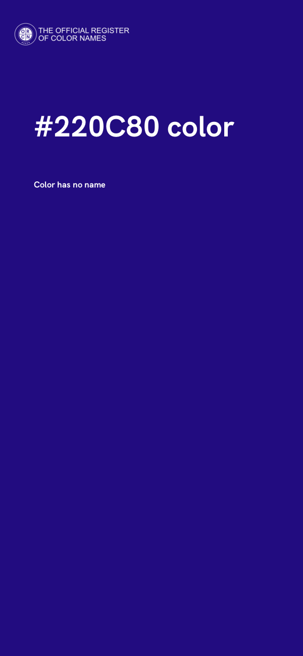 #220C80 color image