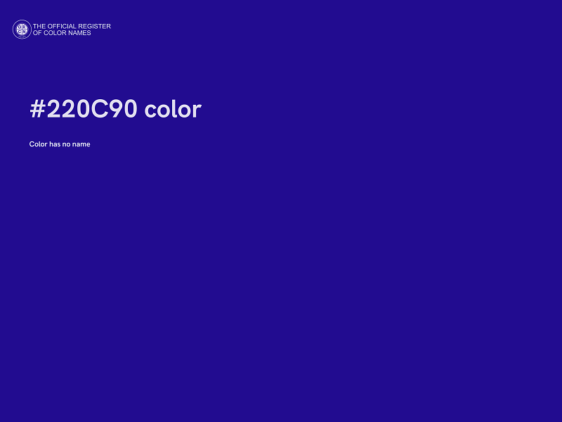 #220C90 color image