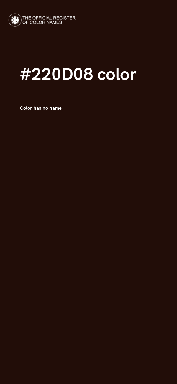 #220D08 color image