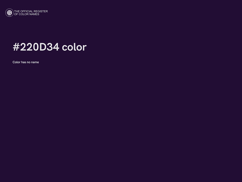 #220D34 color image
