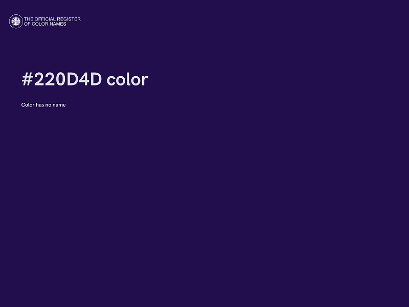 #220D4D color image