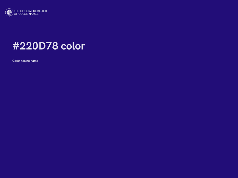 #220D78 color image