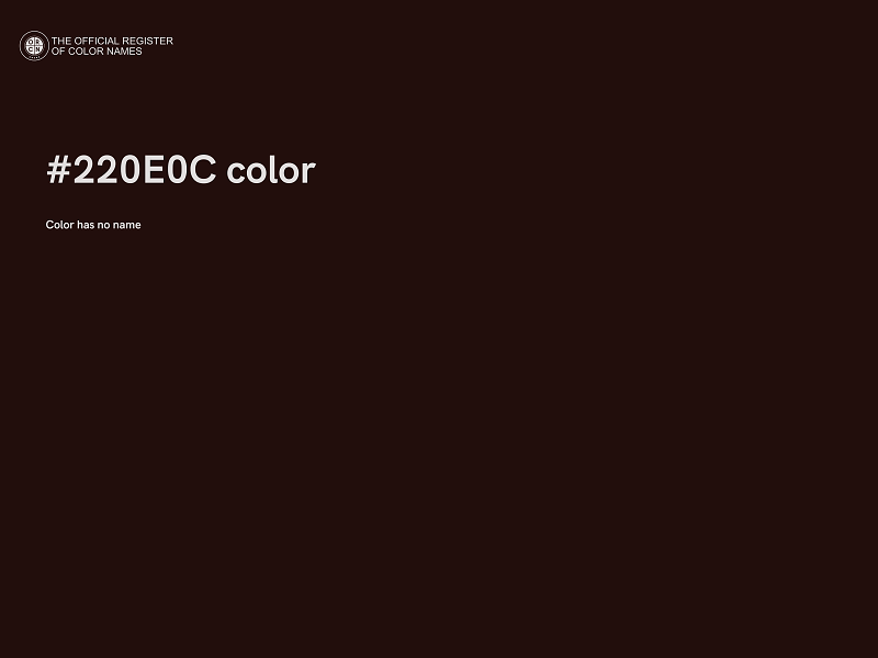 #220E0C color image