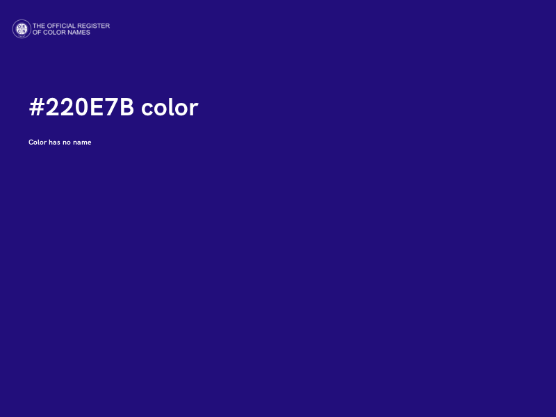 #220E7B color image