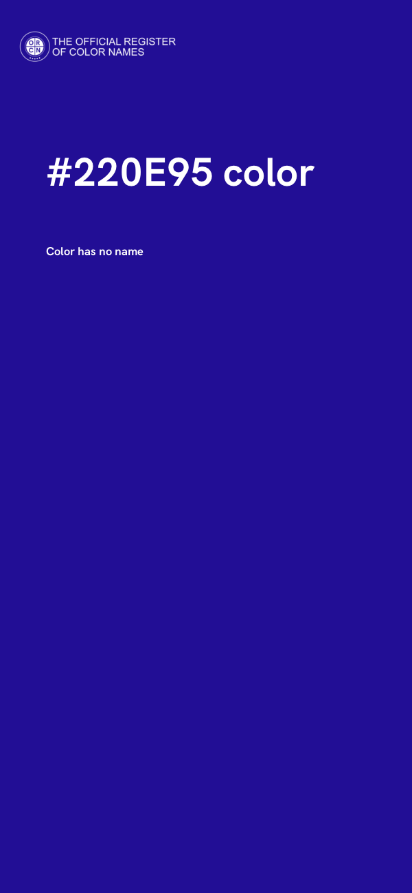 #220E95 color image