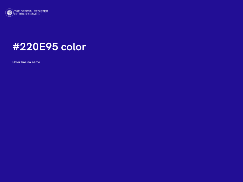 #220E95 color image
