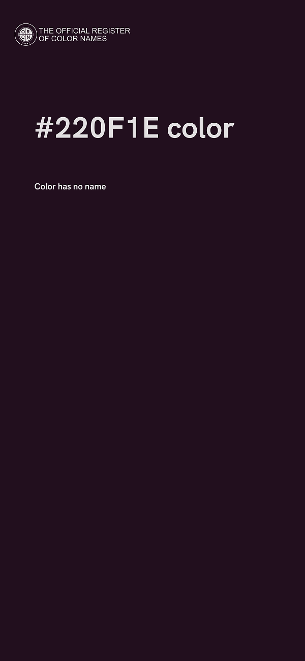 #220F1E color image
