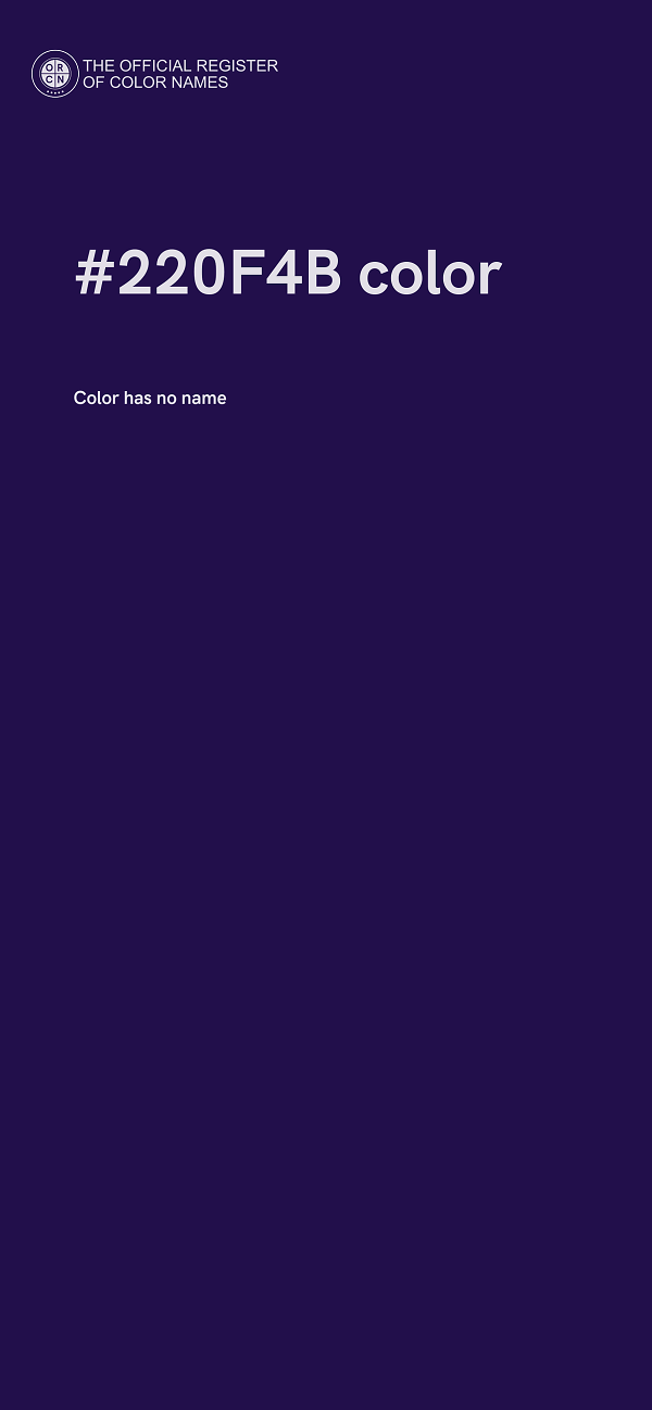 #220F4B color image