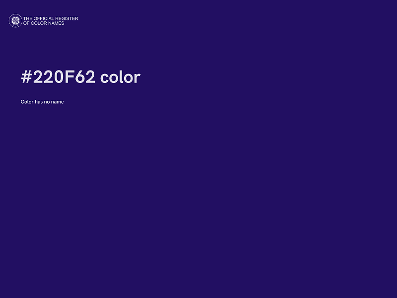 #220F62 color image
