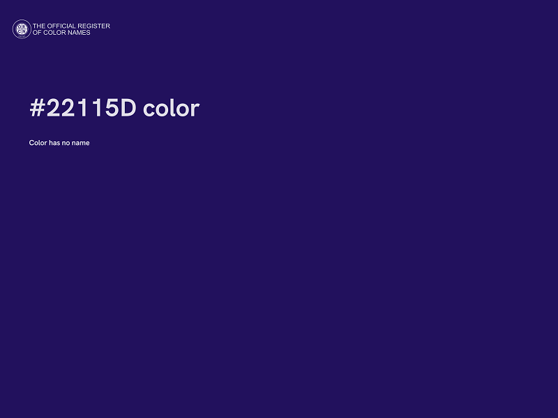 #22115D color image