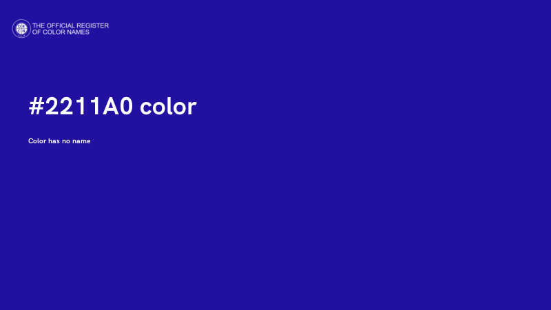 #2211A0 color image