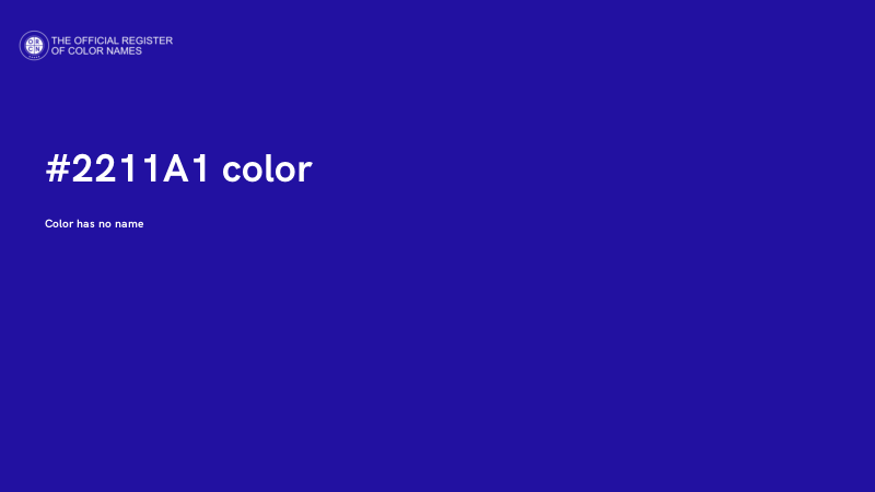 #2211A1 color image