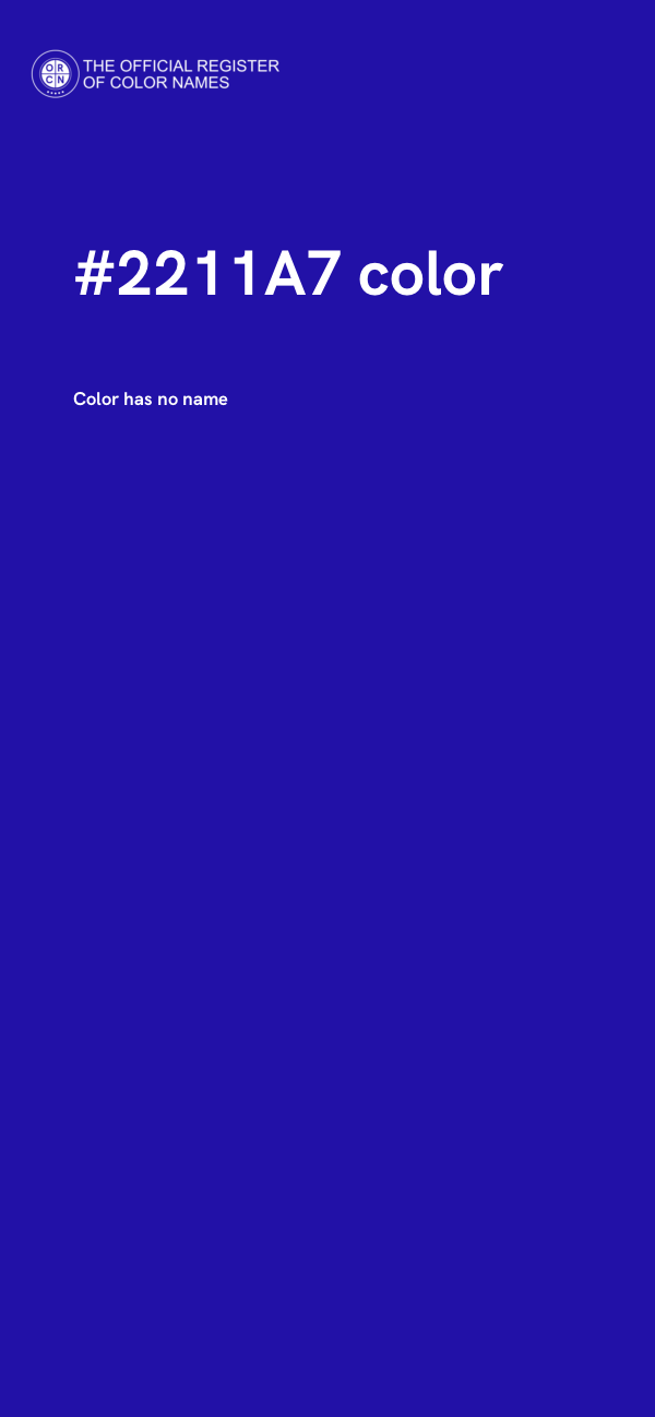 #2211A7 color image
