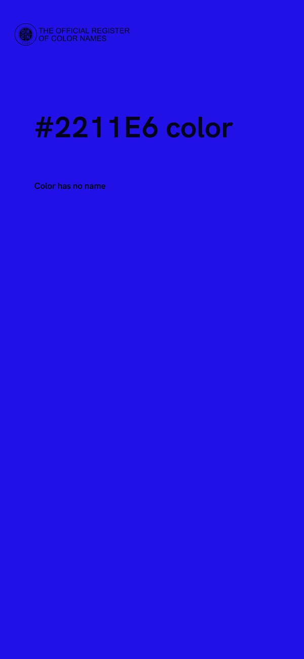 #2211E6 color image