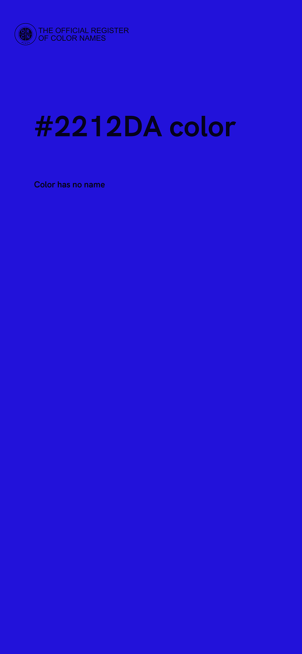 #2212DA color image
