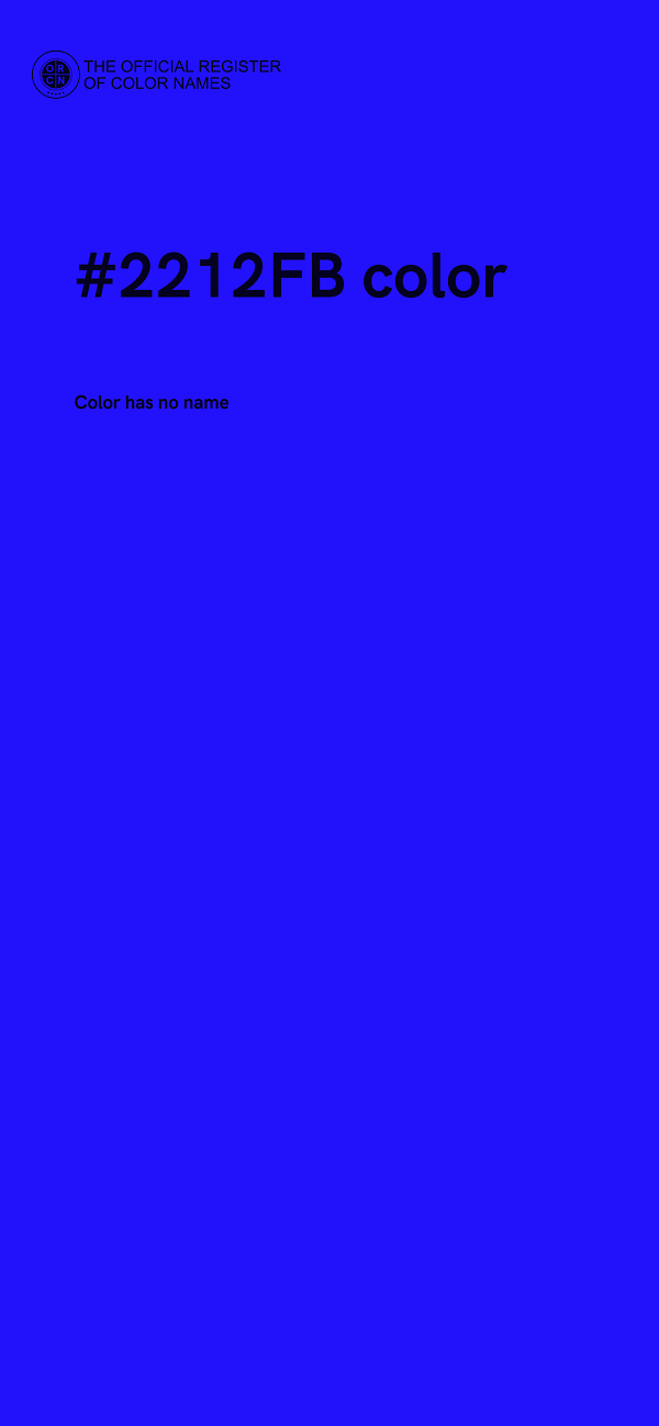 #2212FB color image
