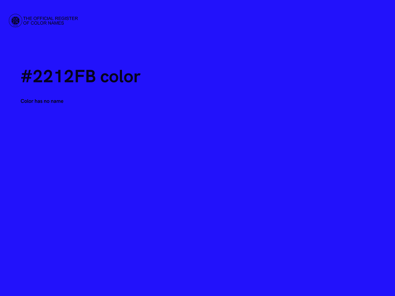 #2212FB color image