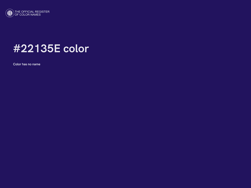 #22135E color image