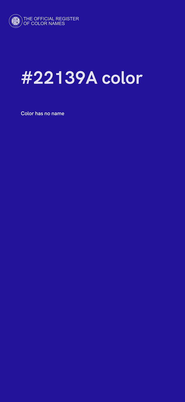#22139A color image