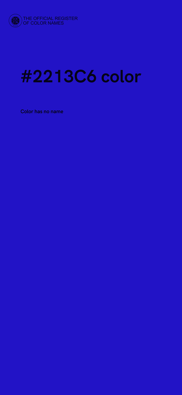 #2213C6 color image