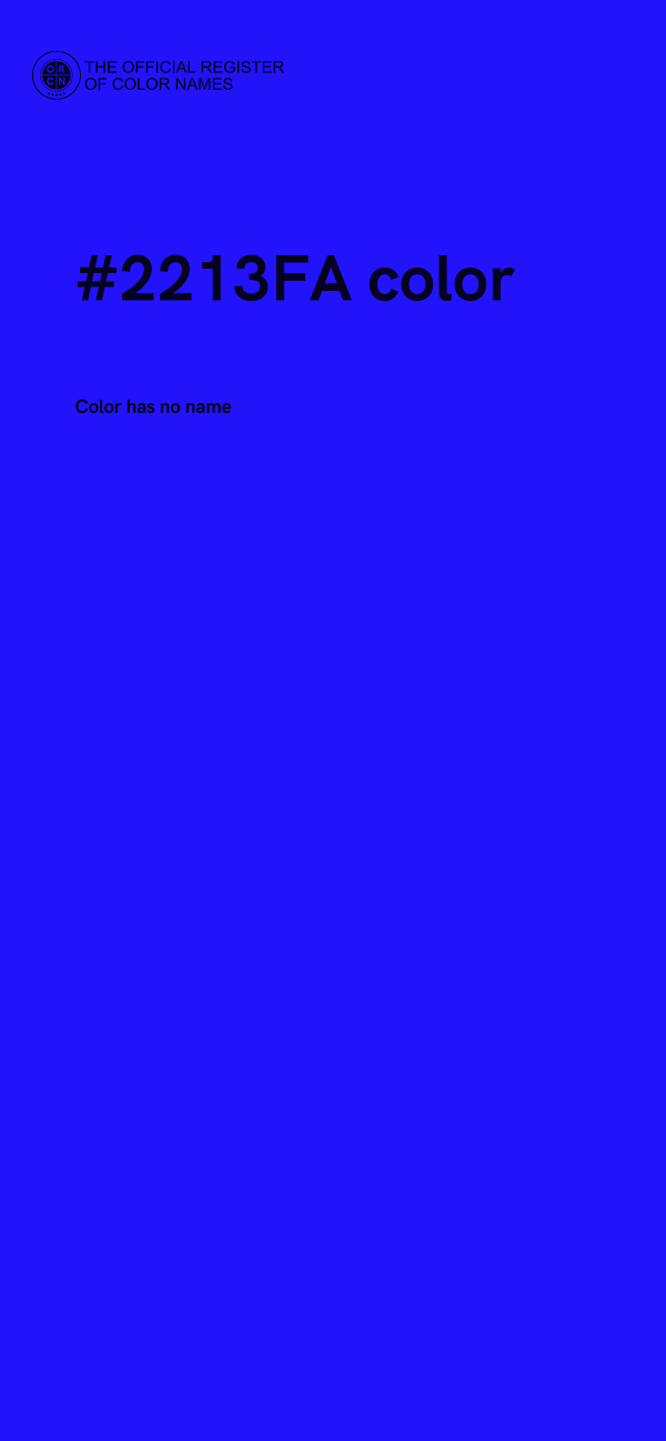 #2213FA color image