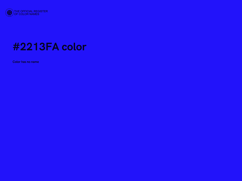 #2213FA color image