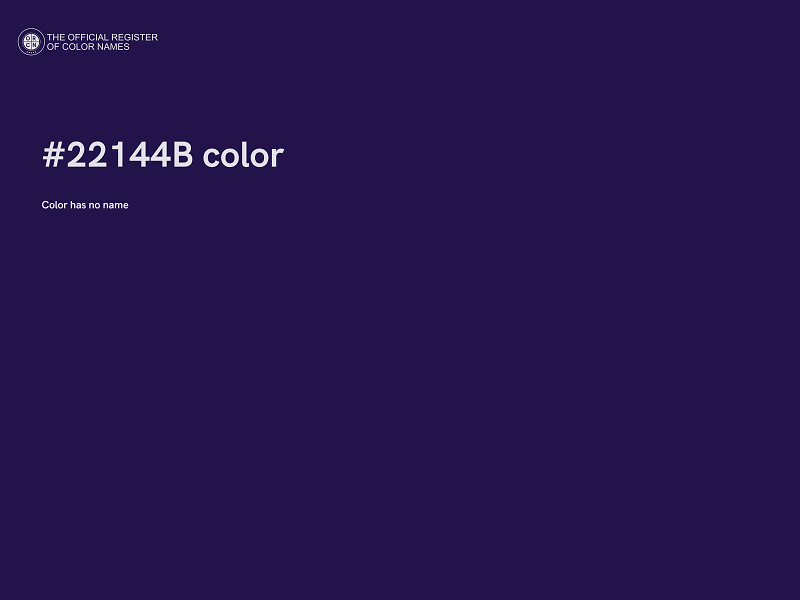 #22144B color image