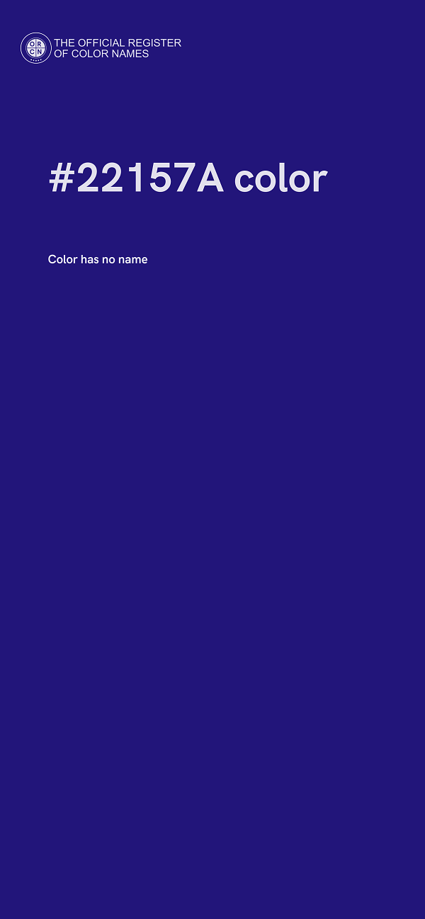 #22157A color image