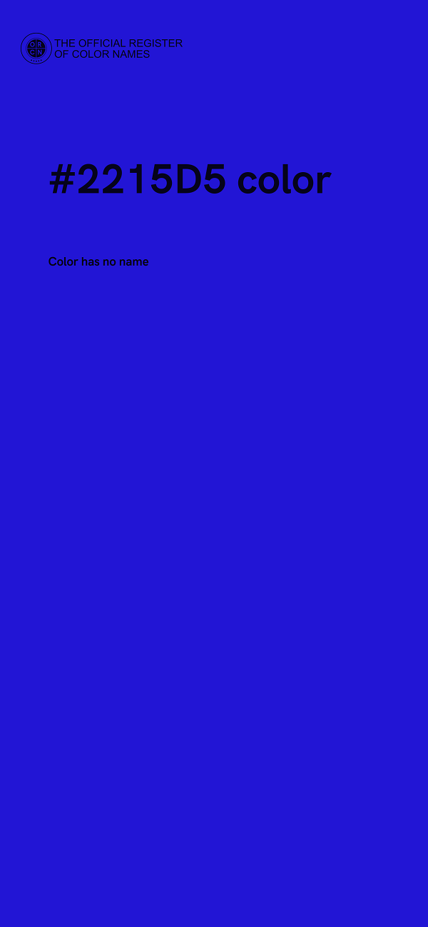 #2215D5 color image