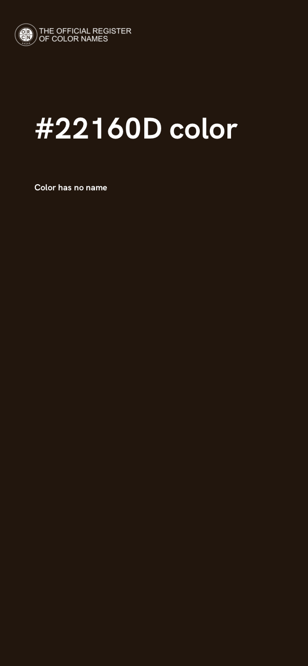 #22160D color image