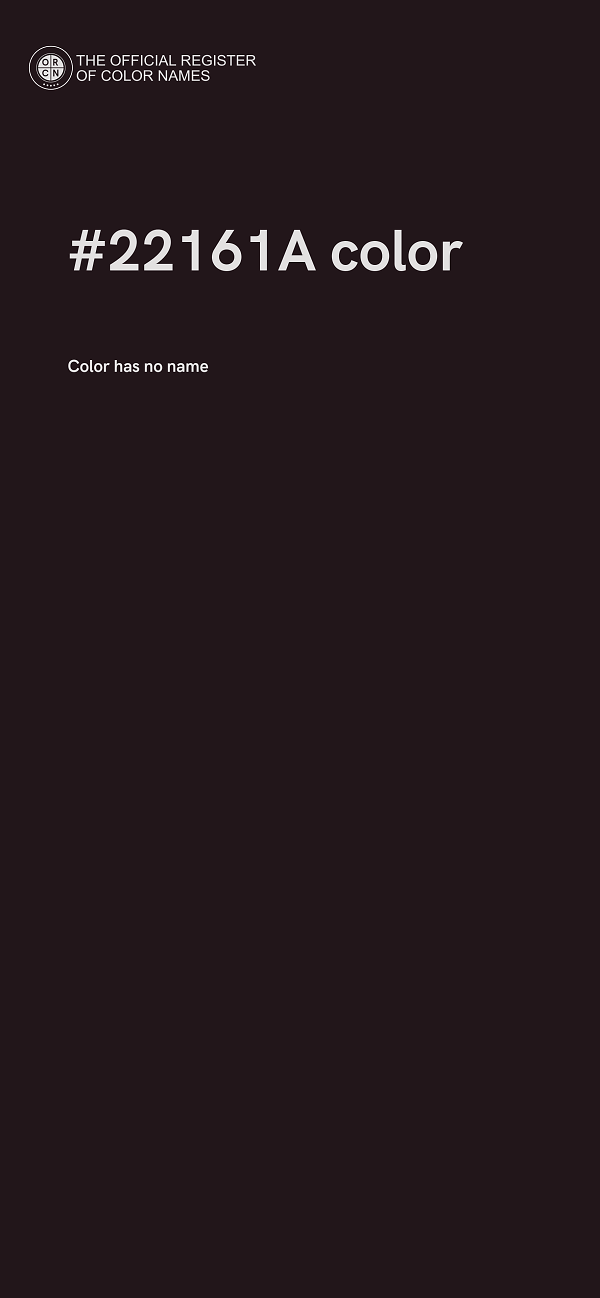 #22161A color image