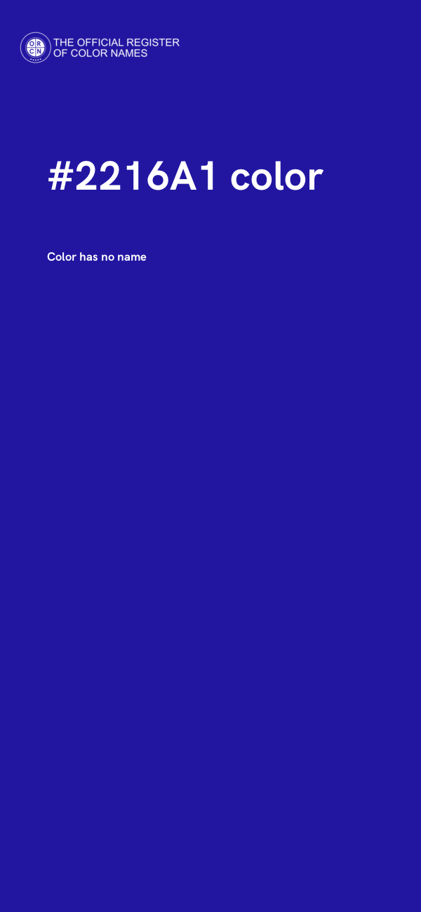 #2216A1 color image