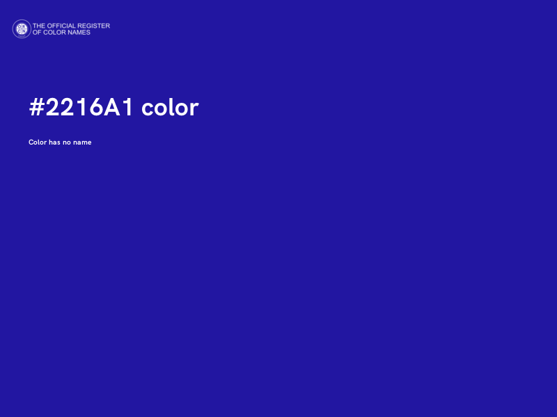 #2216A1 color image