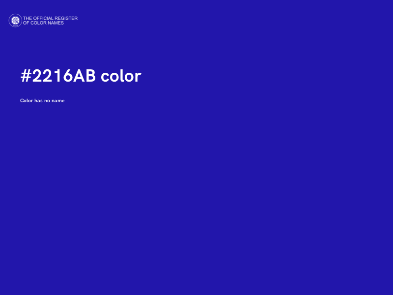 #2216AB color image