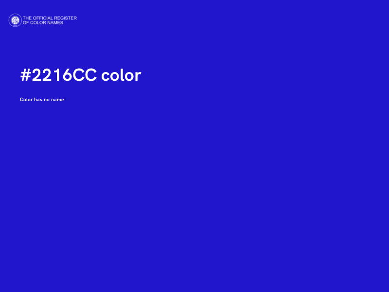 #2216CC color image