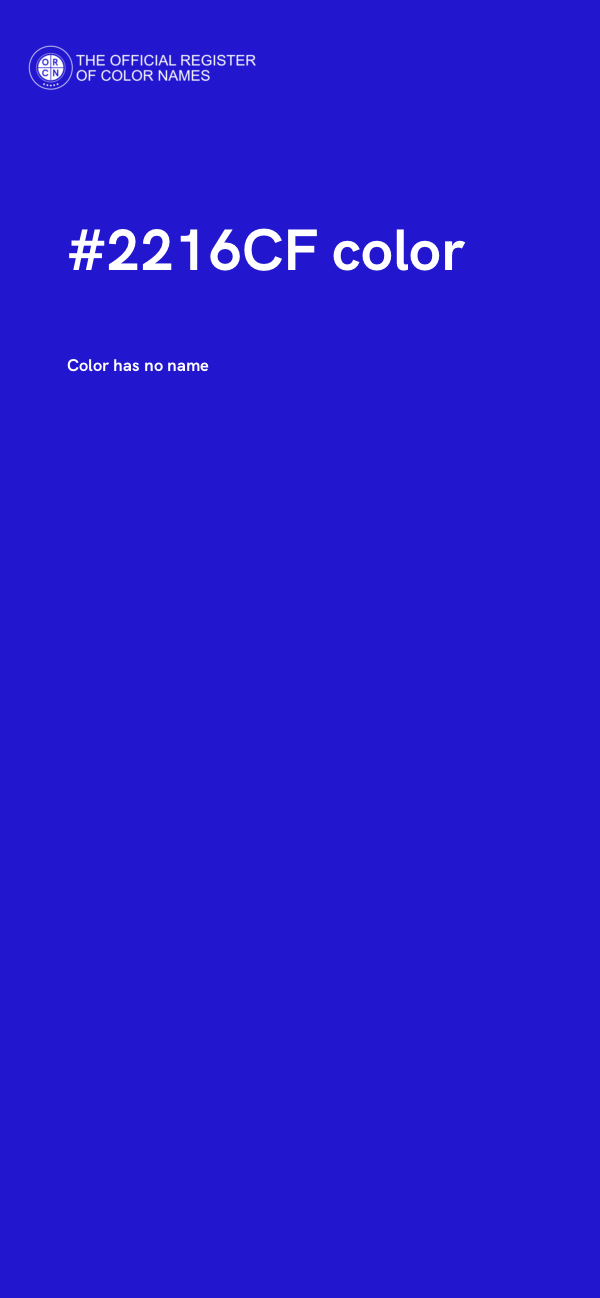 #2216CF color image