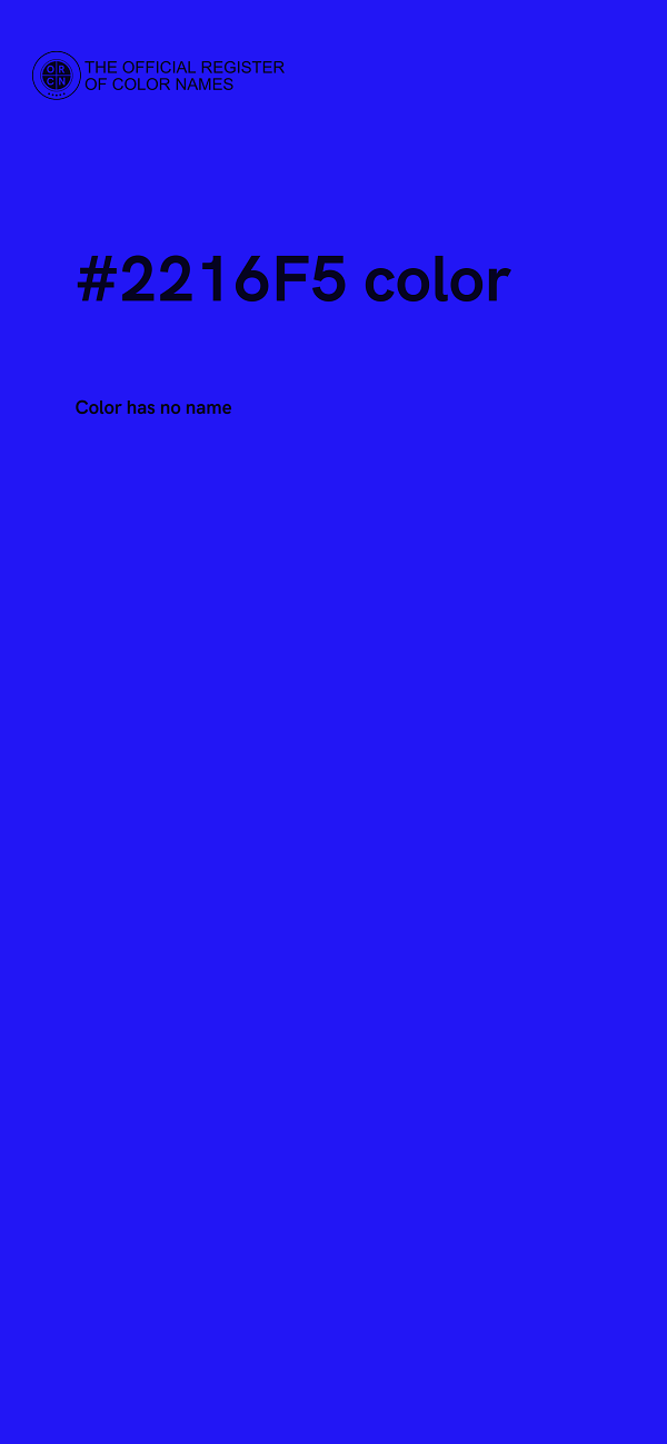 #2216F5 color image