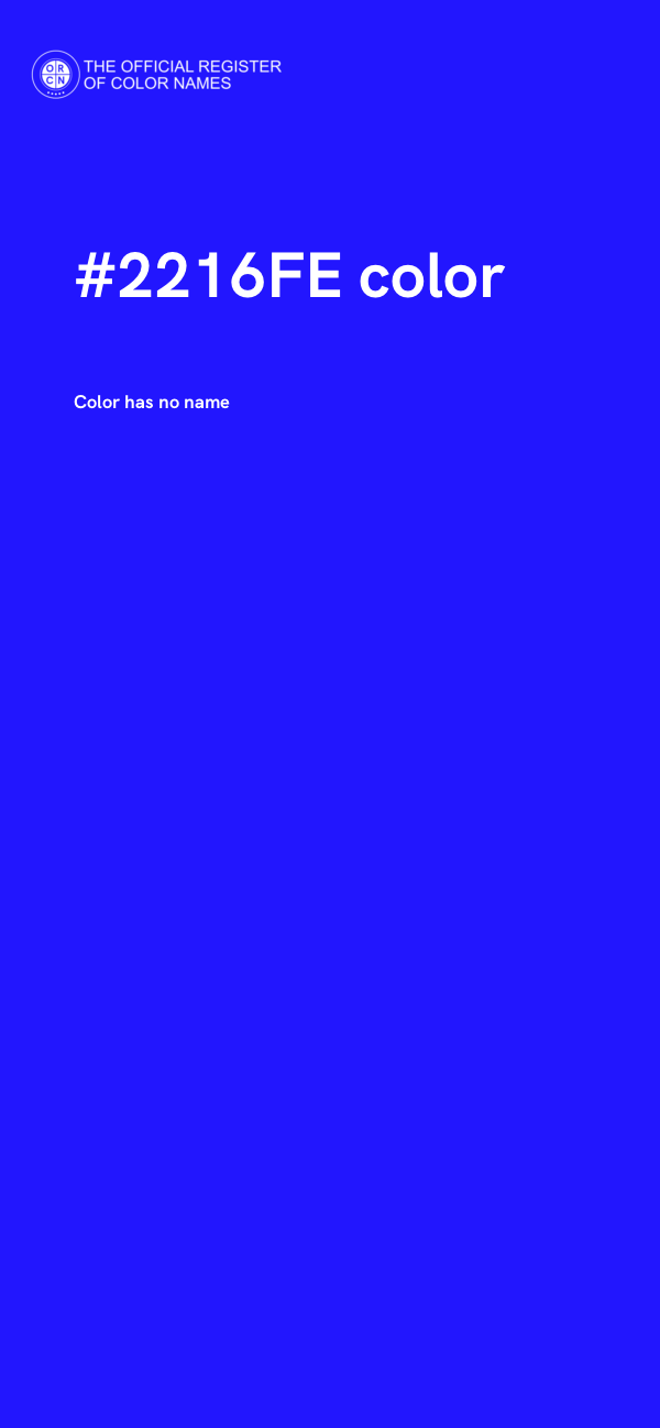 #2216FE color image