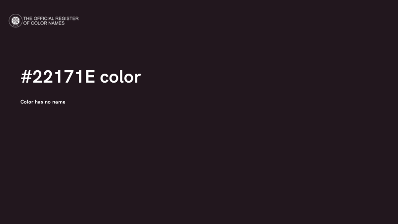 #22171E color image