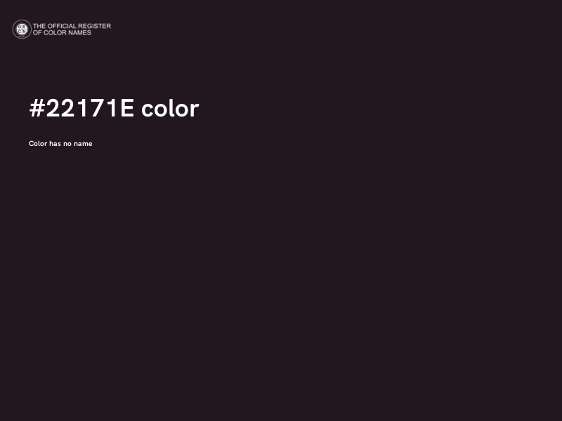 #22171E color image