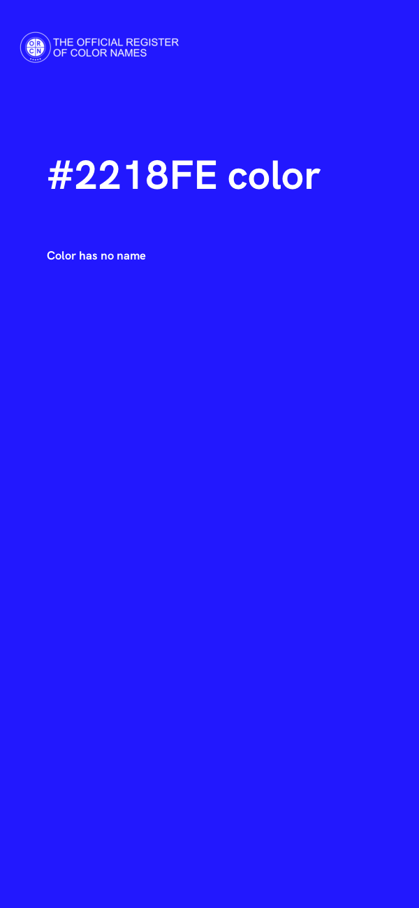 #2218FE color image