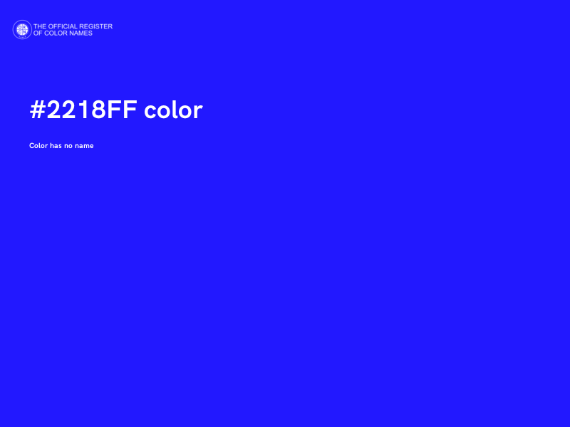#2218FF color image