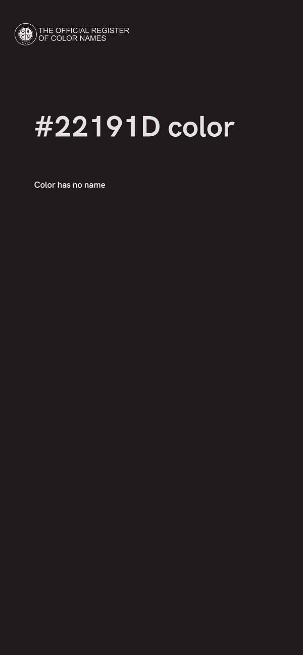 #22191D color image