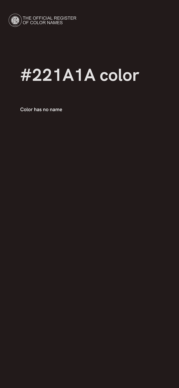 #221A1A color image