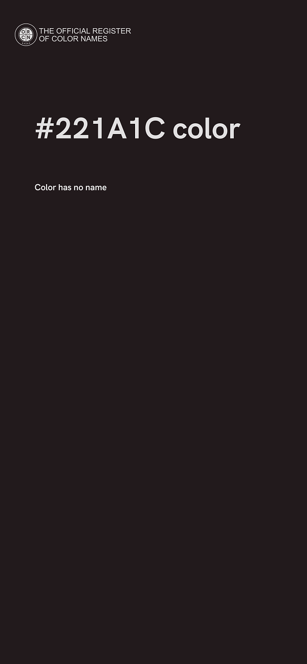 #221A1C color image