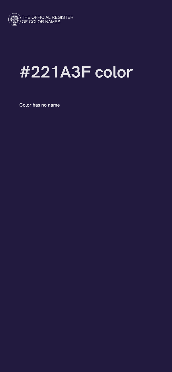 #221A3F color image