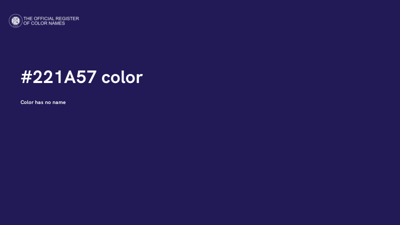 #221A57 color image